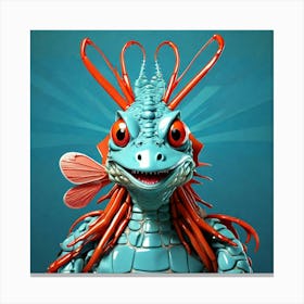 Blue Dragon Canvas Print