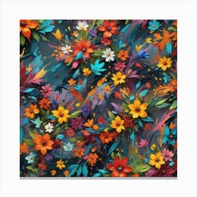 Flowers spring patterns Canvas Print