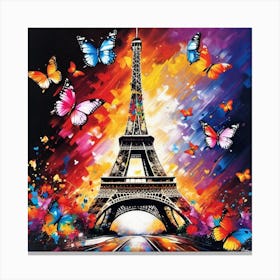 Butterflies In Paris 28 Canvas Print