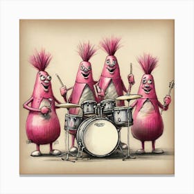 Beet Band Canvas Print