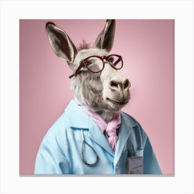 Doctor Donkey 1 Canvas Print