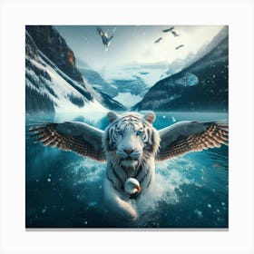 White Tiger 3 Canvas Print