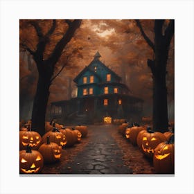 Haunted House 5 Canvas Print