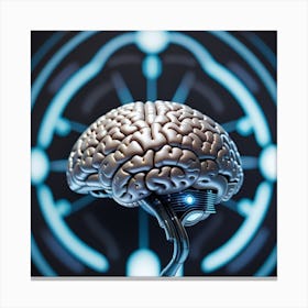 Futuristic Brain 2 Canvas Print