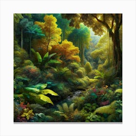 Tropical Forest 2 Canvas Print