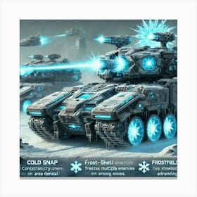 Blizzard Tanks Canvas Print