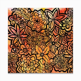 Wildfire Flowers 2 Canvas Print