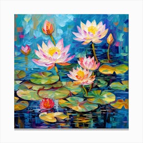 Water Lilies 16 Canvas Print