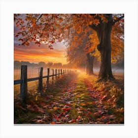 Autumn In The Countryside Canvas Print