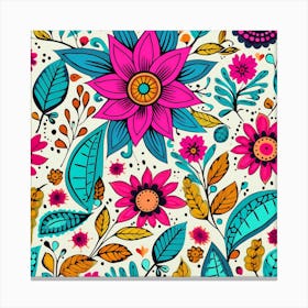 Floral Pattern 5 Canvas Print