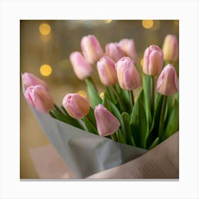 Pink Tulips Canvas Print