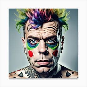 Clown Face Canvas Print