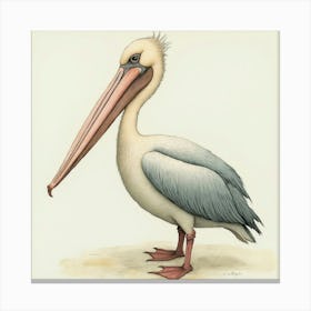 Pelican Watercolor Stampe su tela