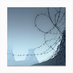 Barbed Wirev Canvas Print