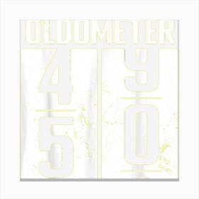 Minimalist Oldometer 50 1 Canvas Print