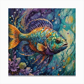 Fish In The Sea 5 Canvas Print