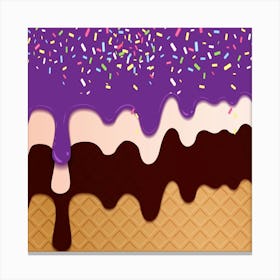 Ice Cream Sundae 3 Canvas Print