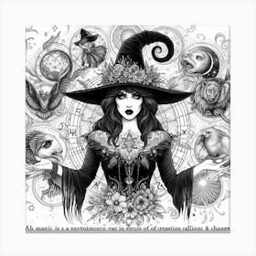 A witch 1 Canvas Print