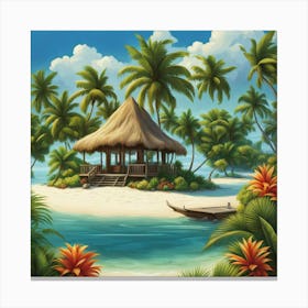 Island Oasis Canvas Print