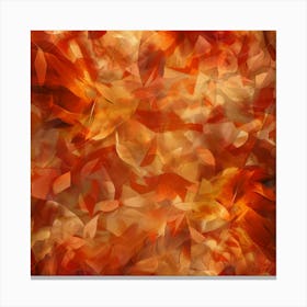 Abstract Autumn Leaves Photo Canvas Print
