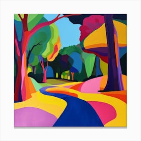Abstract Park Collection Ibirapuera Park Buenos Aires Argentina 2 Canvas Print