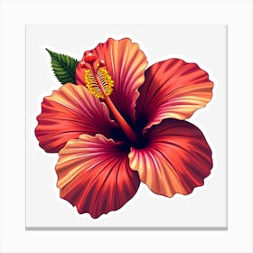 Hibiscus Flower 1 Canvas Print