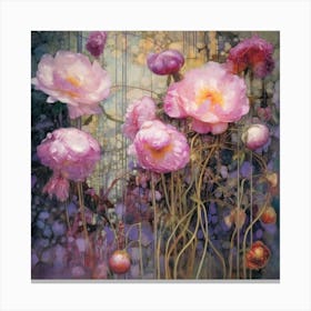 Pink Peonies Canvas Print