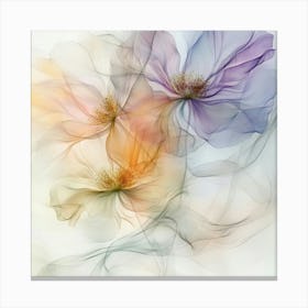 Pastel X Ray Icm Flowers 3 1 Canvas Print