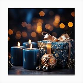 Elegant Christmas Gift Boxes Series008 Canvas Print