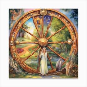 The Wheel Of Fortune Tarot Canvas Print