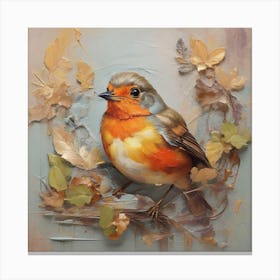 Bird Robin Canvas Print