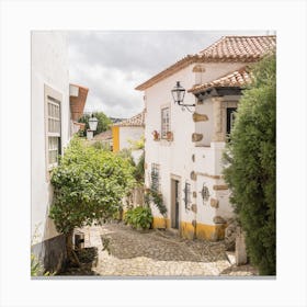 Obidos, Portugal Square Canvas Print