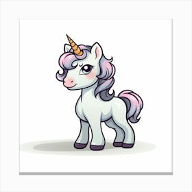 Cute Unicorn 243 Canvas Print