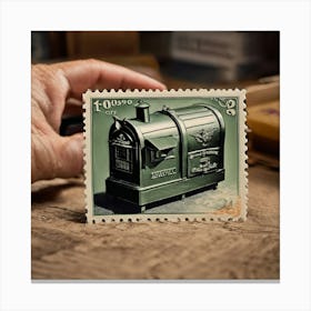 Postage Stamp 18 Canvas Print