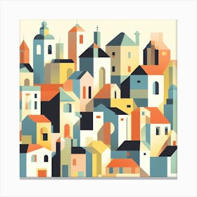 Colorful Cityscape Canvas Print