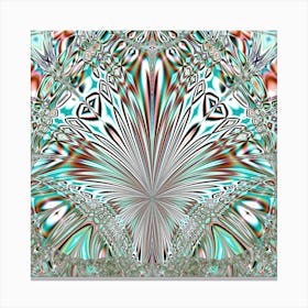 Fractal Art Crystal Design Crystal Pattern Glass Canvas Print