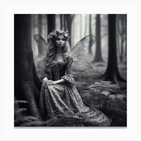 Fairy In The Forest 28 Canvas Print