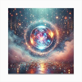 Crystal Ball In Space 2 Canvas Print