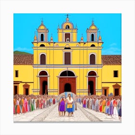 Santa Cruz Cathedral 16 Canvas Print
