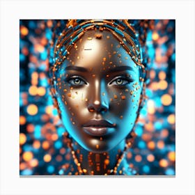 Futuristic Woman Canvas Print