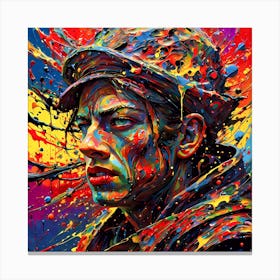 Rainbow Soldier Jeff Canvas Print