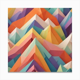 Abstract Mountains Canvas Print