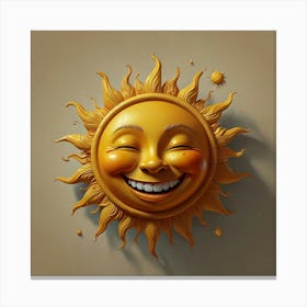 Default Sun And Smile Art 0 Canvas Print