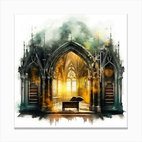 Of A Gothic Church Canvas Print