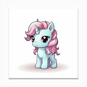 Cute Unicorn 436 Canvas Print