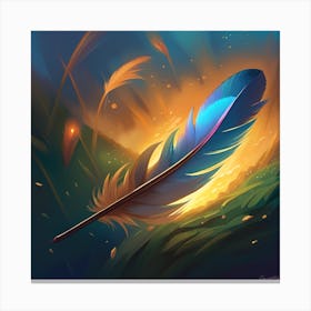 Feather Painting 4 Canvas Print