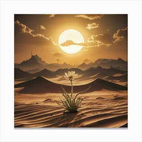 Desert Landscape Canvas Print