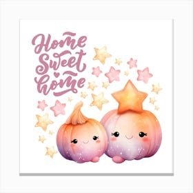 Cute Pumpkins Canvas Print