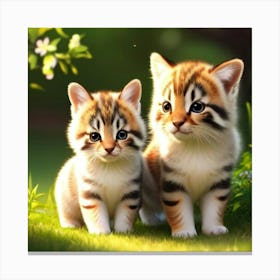 Cute Kittens Canvas Print