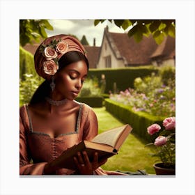 Renaissance Woman Reading Book 1 Canvas Print